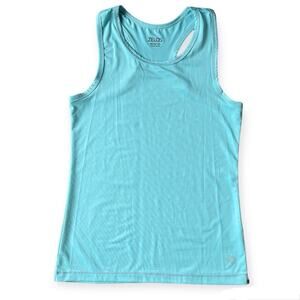 Girl M 10-12 Zelos Turquoise Blue Sleeveless Active Athleisure Athletic Tank Top
